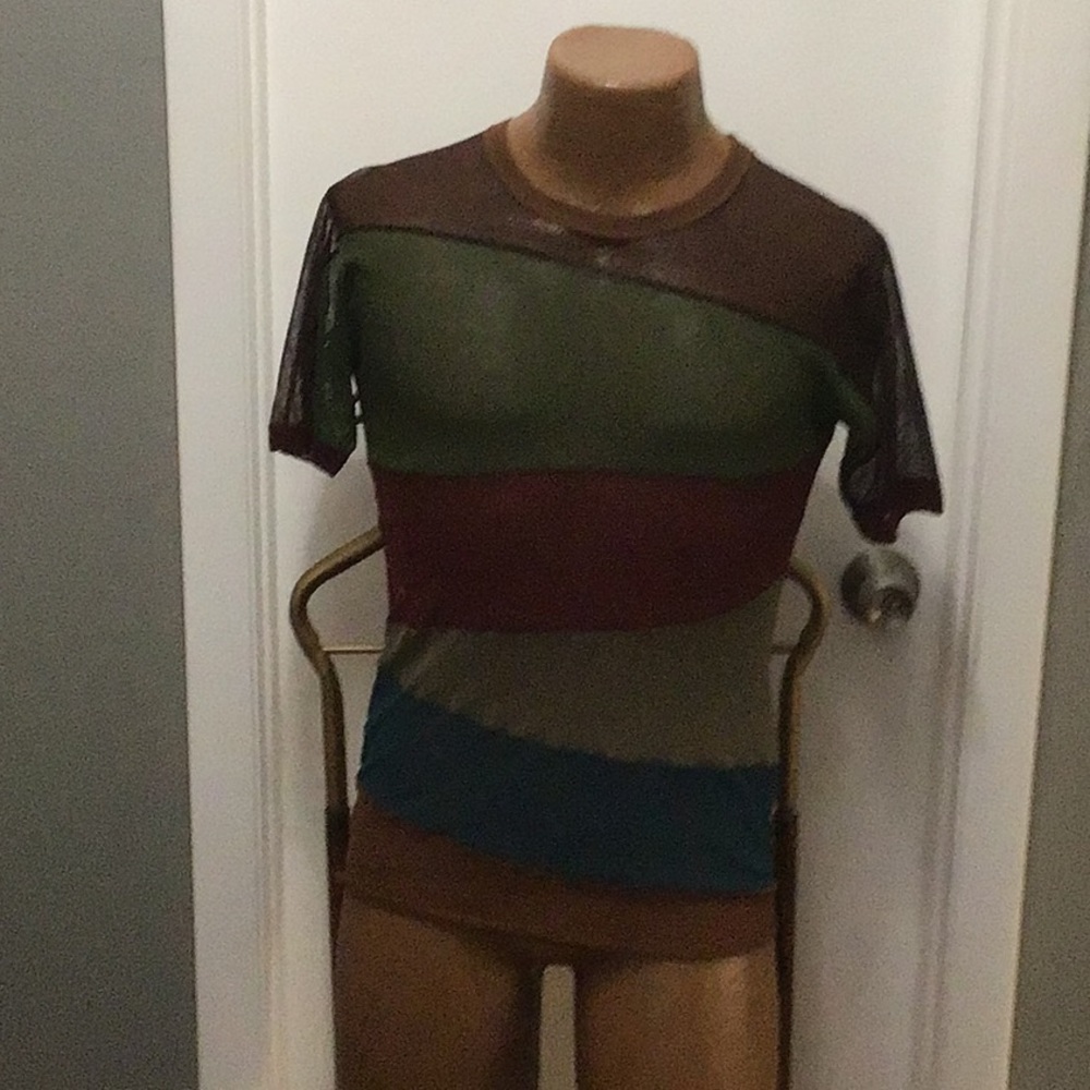 Jean Paul Gaultier Homme  Euro size 48 fits US S/M iconic sheer T-shirt